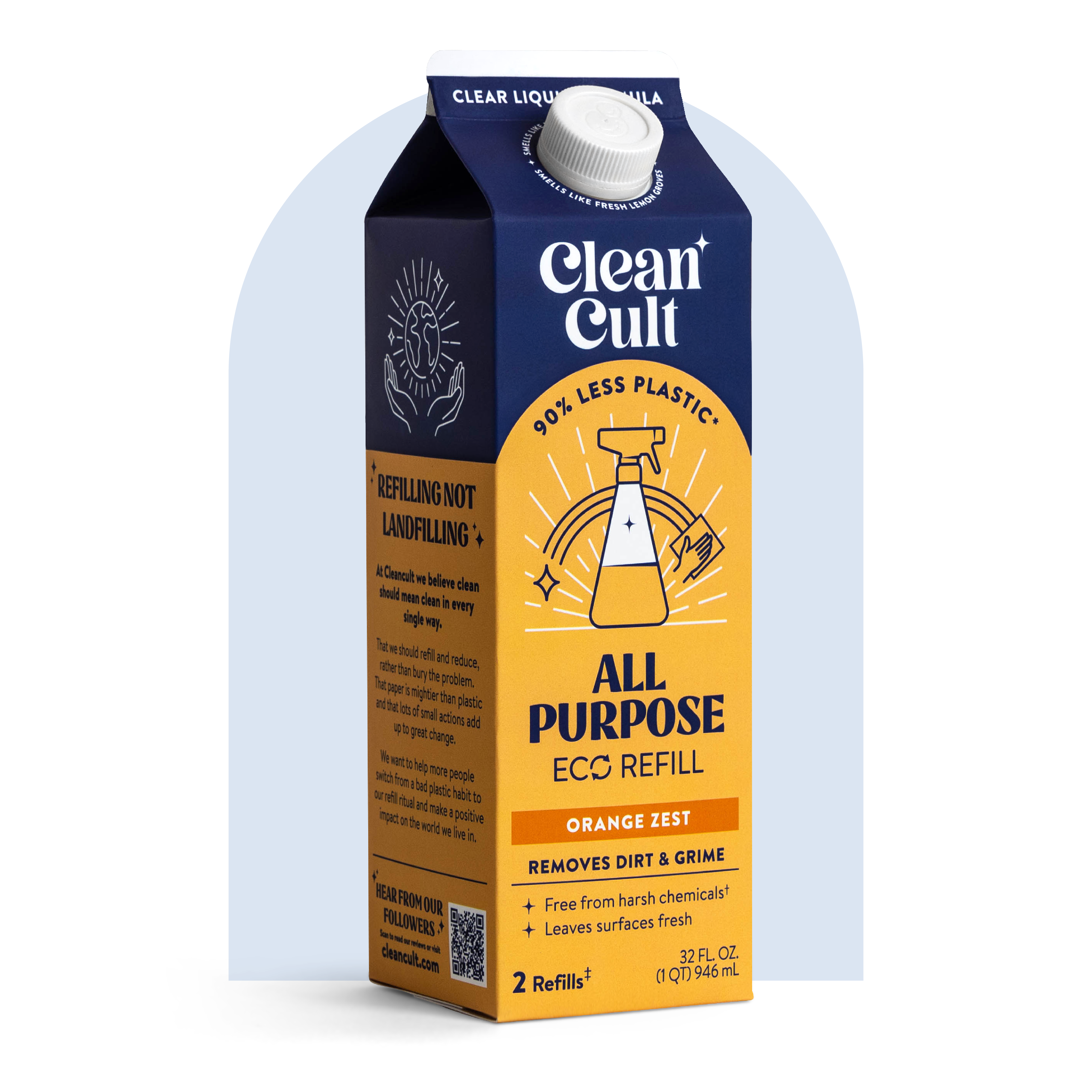 All Purpose Refill | Orange Zest | 32 Fl Oz | Cleancult
