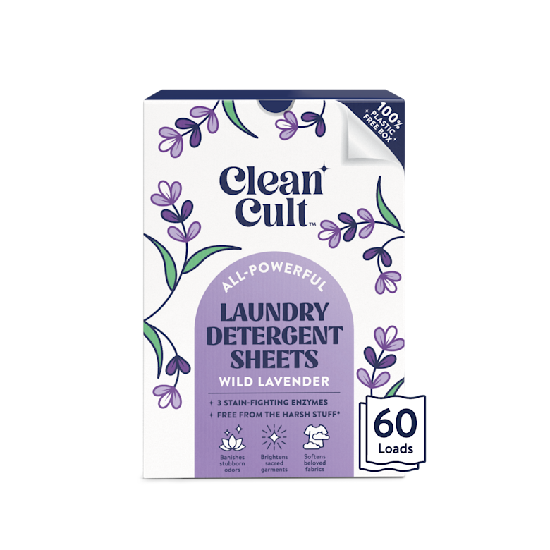 Laundry Detergent Sheets Wild Lavender Cleancult
