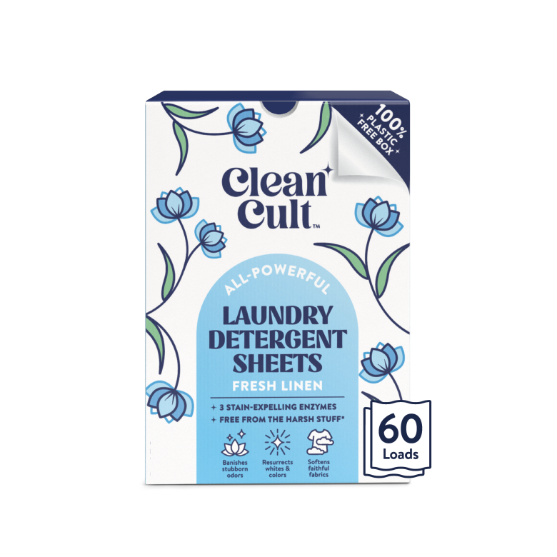 Laundry Detergent Sheets Fresh Linen Cleancult