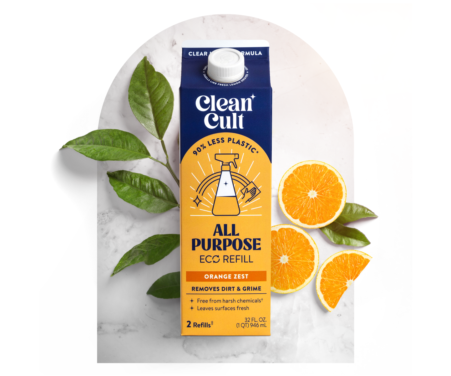 All Purpose Refill | Orange Zest | 32 Fl Oz | Cleancult