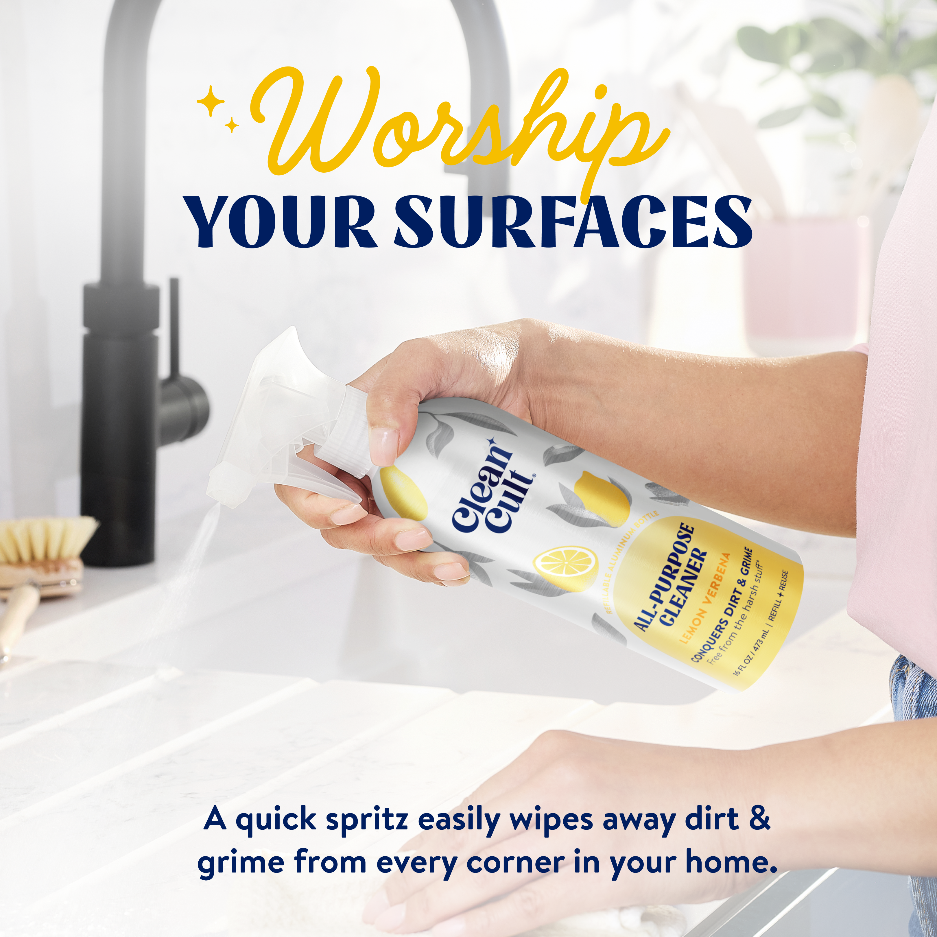 All Purpose Cleaner | Lemon Verbena | 16 Fl Oz | Cleancult