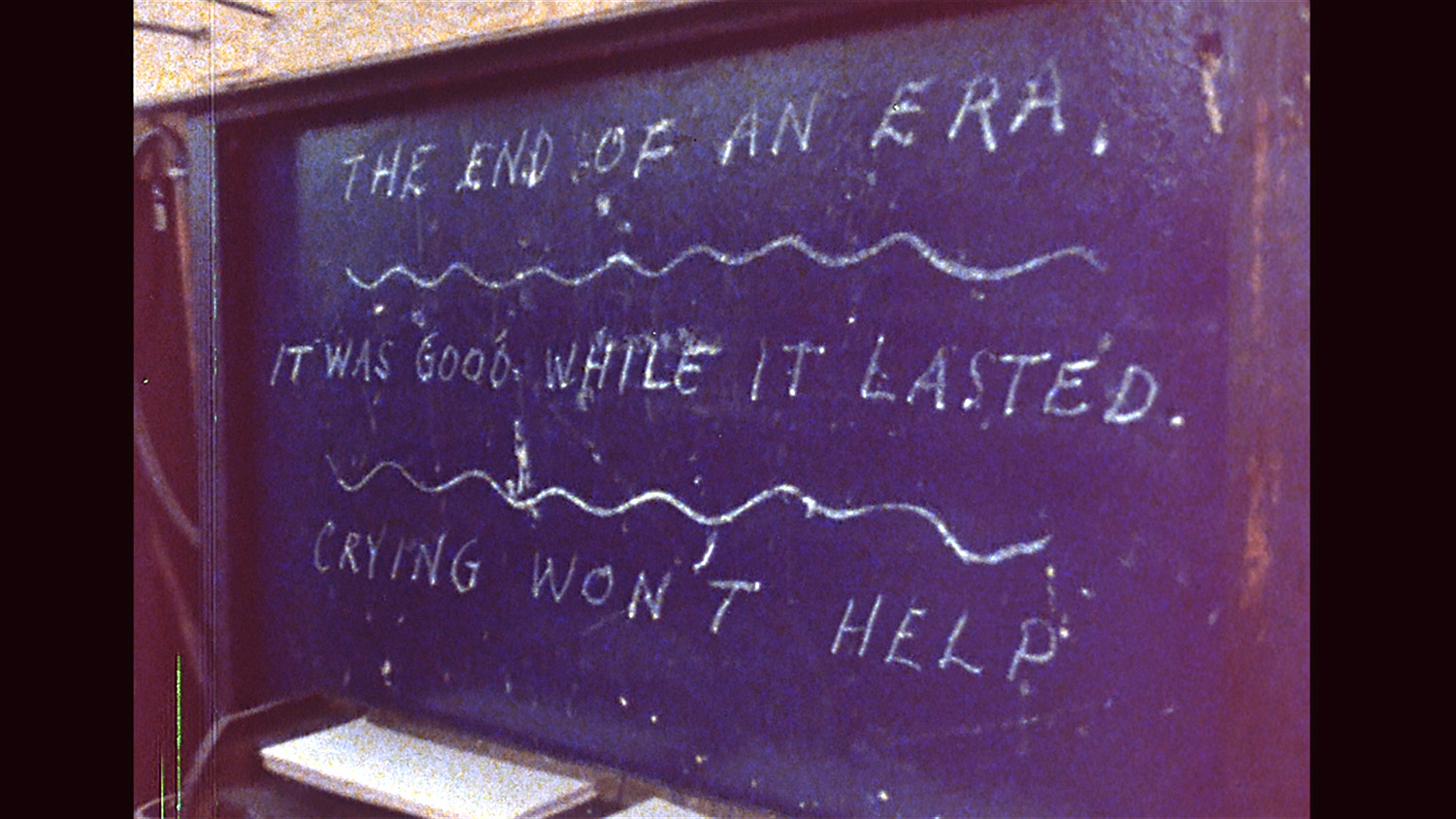 Truer words have never been written on a chalk board…