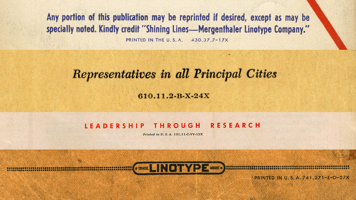 The bottom document has publication code 741.271-E-O-27X which was printed May 1936 (the other three are labeled above)