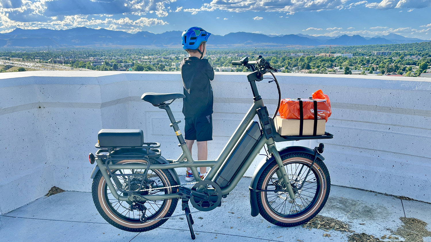 Overlooking the Colorado front range on the first outing with our Globe Haul ST