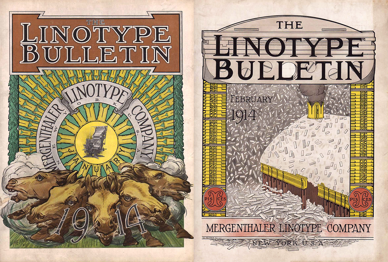 Covers from January & February 1914 (click to enlarge)