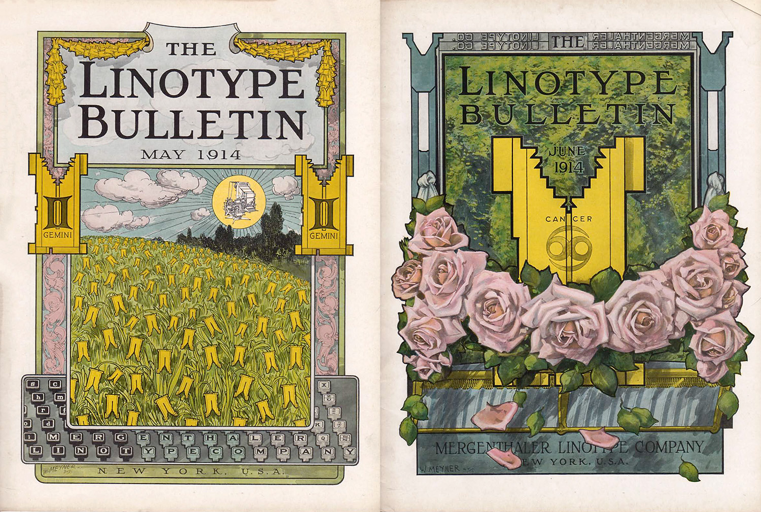 Covers from May & June 1914 (click to enlarge)
