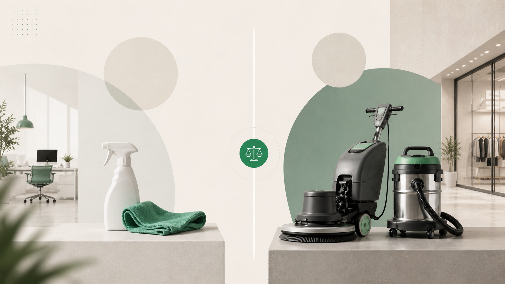Commercial Cleaning vs. Janitorial Services for Offices, Retail Spaces, and Mixed-Use Buildings