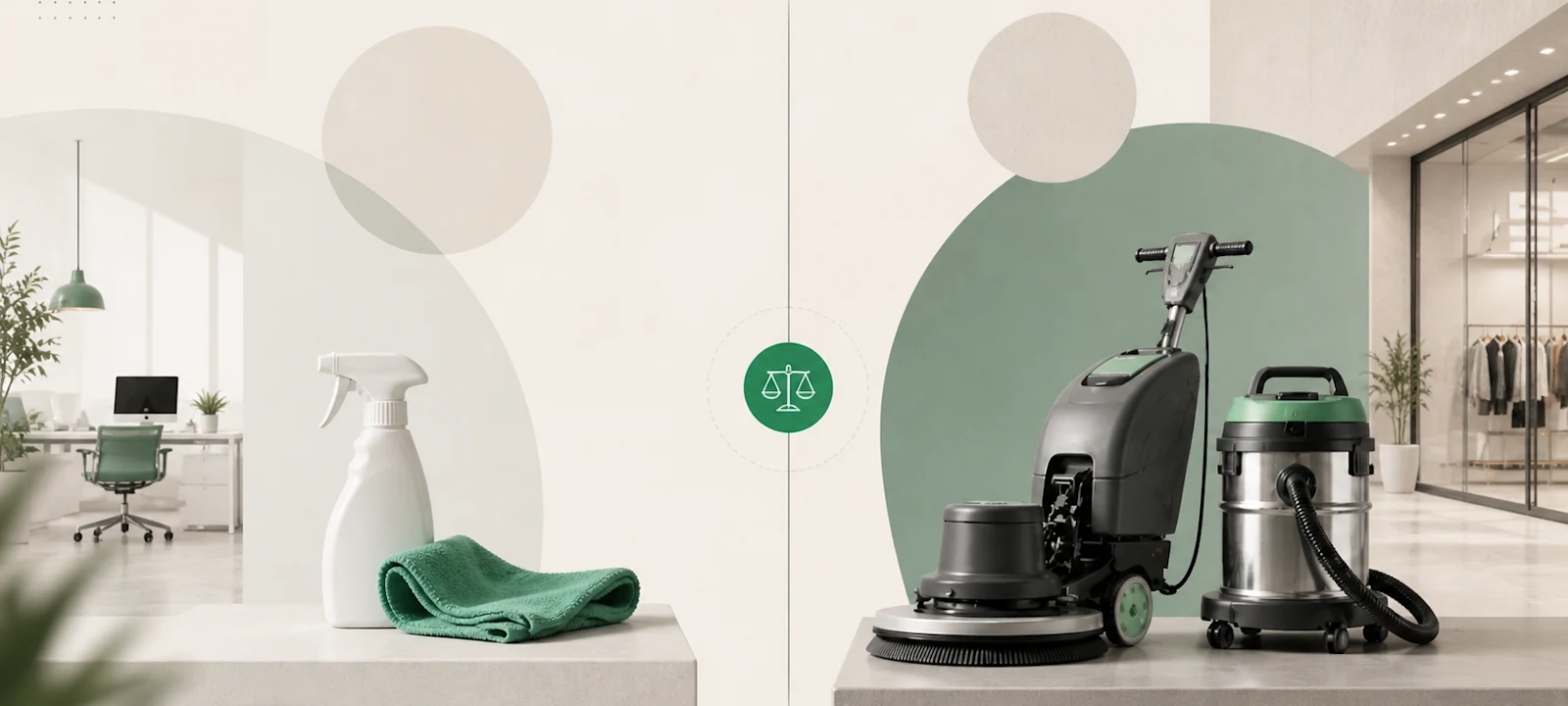 Commercial Cleaning vs. Janitorial Services for Offices, Retail Spaces, and Mixed-Use Buildings