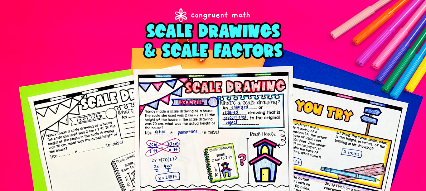 Scale Drawings & Scale Factors Lesson Plan Congruent Math