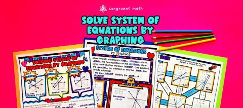 Thumbnail for System of Equations by Graphing Guided Notes w/ Doodles | Simultaneous Equations by Graphing Lesson Plan