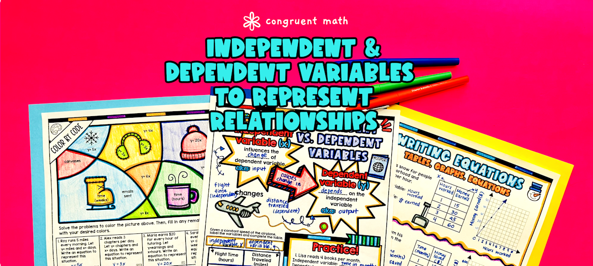 Independent and Dependent Variables Quantitative Relationships Lesson ...