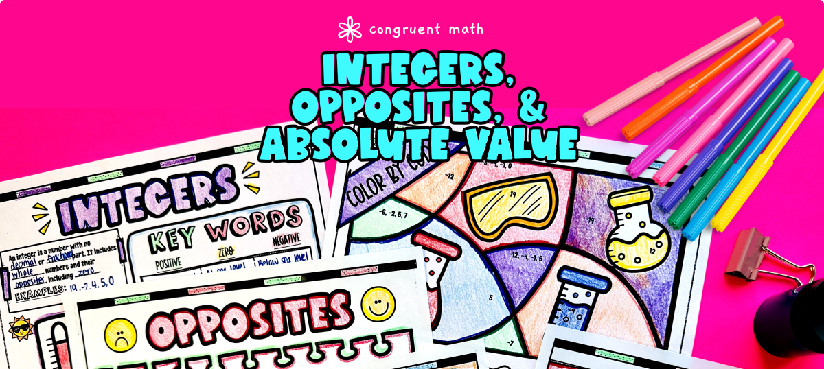 Absolute Value and Opposites - KATE'S MATH LESSONS