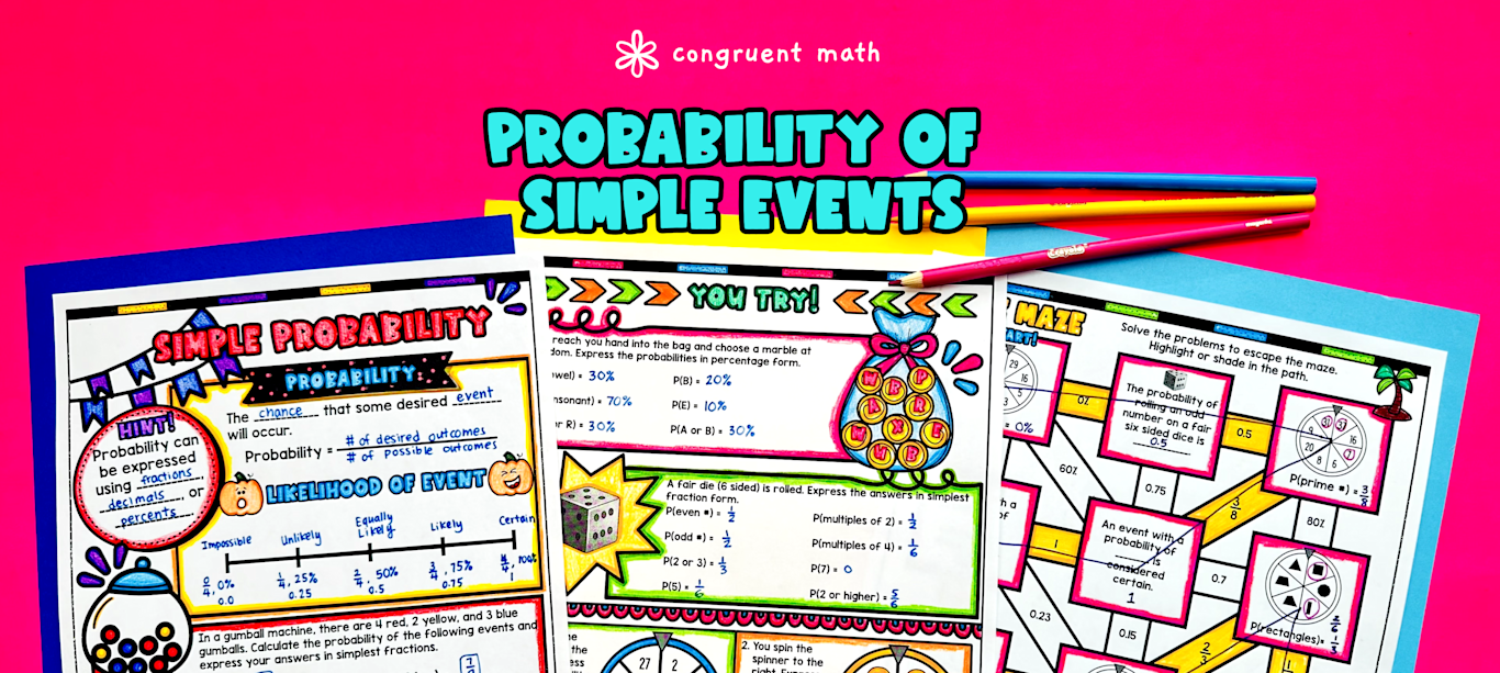 Probability of Simple Events Lesson Plan | Congruent Math