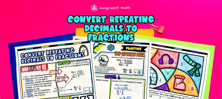 Converting Repeating Decimals to Fractions Lesson Plan