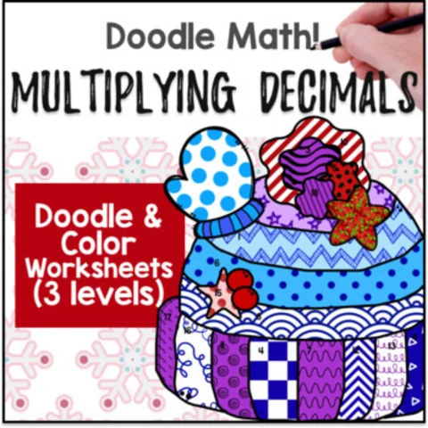 Thumbnail for Multiplying Decimals | Doodle Math: Twist on Color by Number Worksheets