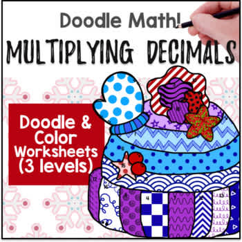 Christmas] Multiplying Decimals | Doodle Math | Congruent Math