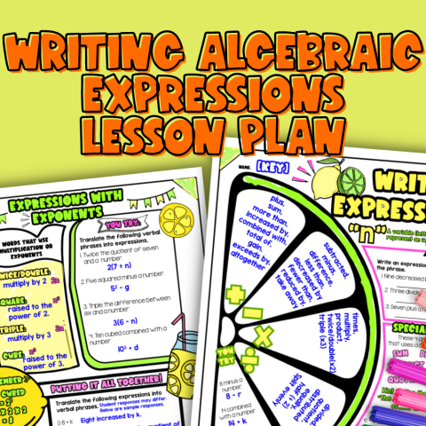 Thumbnail for Writing Algebraic Expressions Lesson Plan