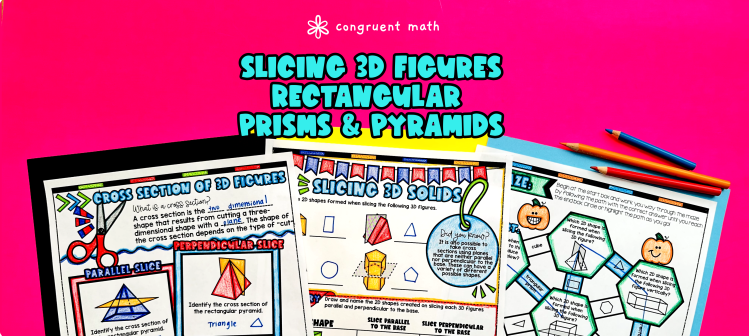 Cross Sections of 3D Figures Prisms & Pyramids Lesson Plan