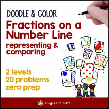 Thumbnail for Fractions on a Number Line | Doodle Math: Twist on Color by Number