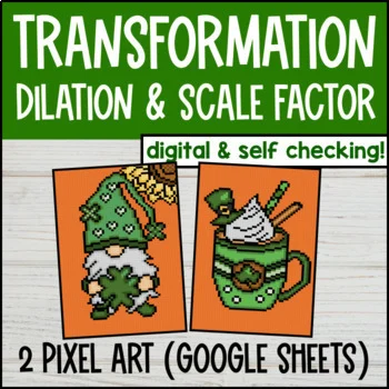 Thumbnail for Dilation Digital Pixel Art | Scale Factor, Transformations | Spring