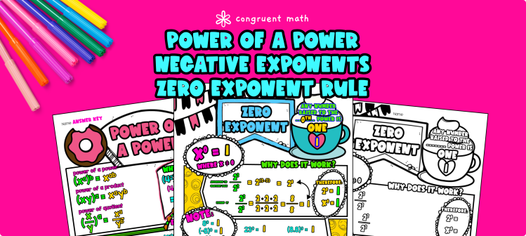Laws of Exponents: Negative Exponents, Zero Exponents, Power of a Power Rule