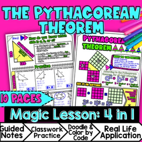 Thumbnail for The Pythagorean Theorem Guided Notes