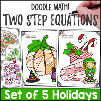 [Halloween] Two Step Equations 5-HOLIDAY PACK