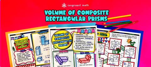 Thumbnail for Volume of Composite Rectangular Prisms Composite Figures Lesson Plan