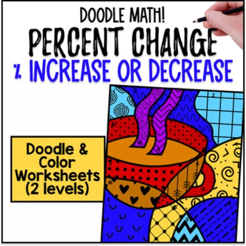 Thumbnail for Percent of Change | Doodle Math: Twist on Color by Number | Increase Decrease