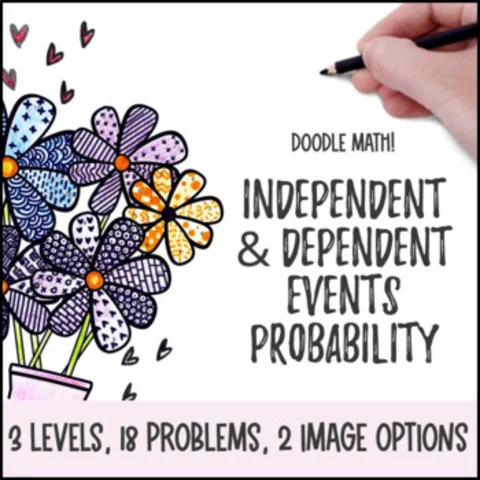Thumbnail for Independent and Dependent Probability — Doodle Math: Twist on Color by Number