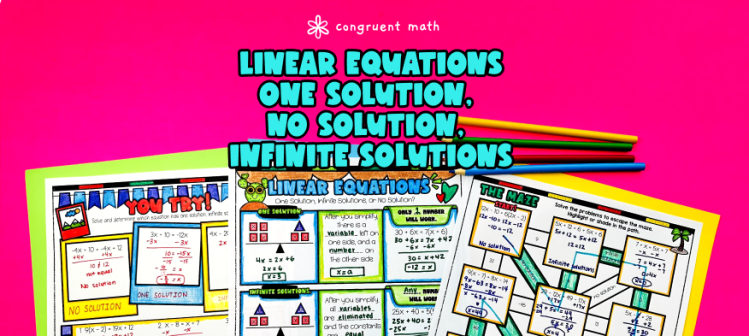 Linear Equations with One Solution, Infinite Solutions, and No Solution Lesson Plan