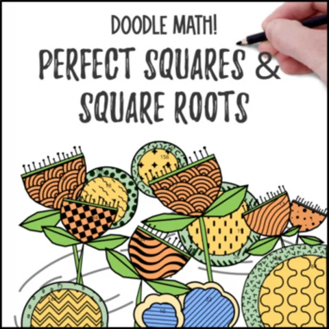 Thumbnail for Perfect Squares and Square Roots — Doodle Math, Twist on Color by Number