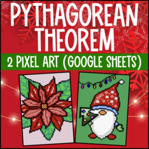 Thumbnail for The Pythagorean Theorem: Hypotenuse and Legs â€” 2 Pixel Art Google Sheets
