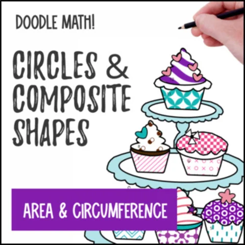 Thumbnail for Area of Circles and Composite Shapes — Doodle Math, Twist on Color by Number