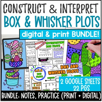Thumbnail for Box & Whisker Plots Guided Notes & Activity BUNDLE | Digital & Print