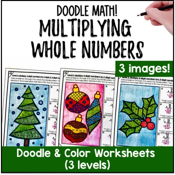 Thumbnail for Multidigit Multiplication Doodle Math, Twist on Color by Number | Product