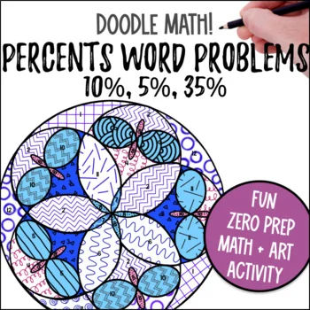 Thumbnail for Benchmark Percents | Doodle Math: Twist on Color by Number | Word Problems