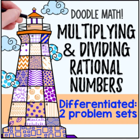Thumbnail for Multiplying and Dividing Rational Numbers Doodle & Color by Number