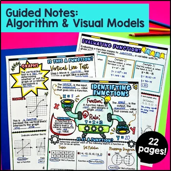 Identifying & Comparing Linear vs. Nonlinear Functions Guided Notes ...