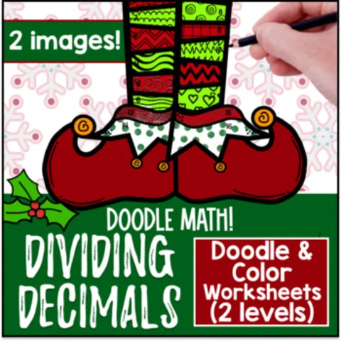 Thumbnail for Long Division with Decimals | Doodle Math: Twist on Color by Number