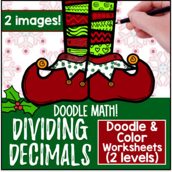 Winter] Decimals Long Division | Doodle Math | Congruent Math