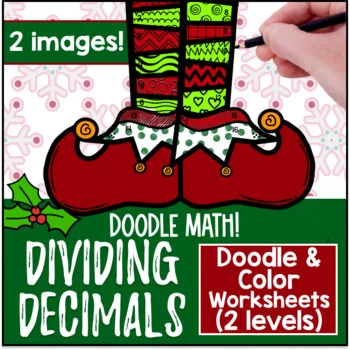 Long Division with Decimals | Doodle Math: Twist on Color by Number Worksheets