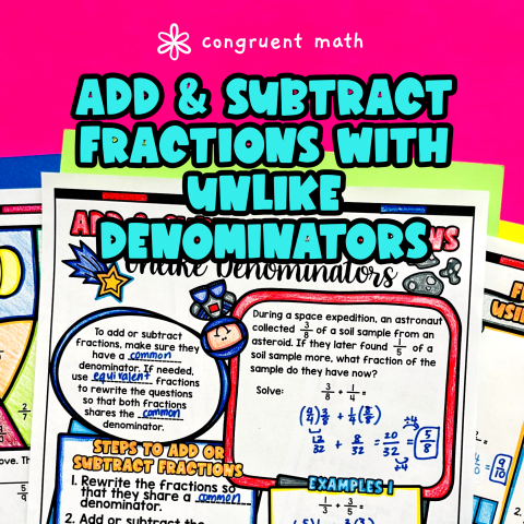 Thumbnail for Add and Subtract Fractions with Unlike Denominators Lesson Plan