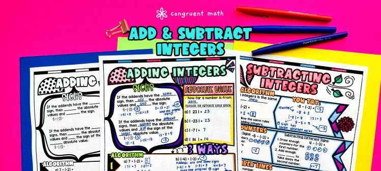 Adding and Subtracting Integers Lesson Plan