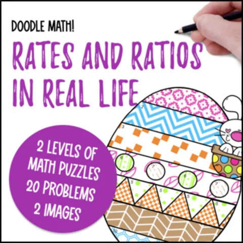 Thumbnail for Rates and Ratios | Doodle Math: Twist on Color by Number | Table & Word Problems