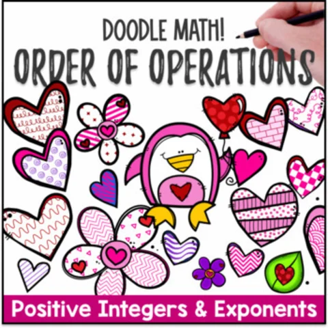 Thumbnail for [Valentine's Day] Order of Operations â€” Doodle Math: Twist on Color by Number