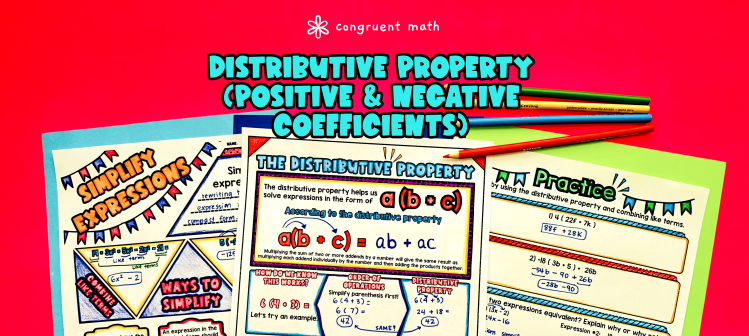 Distributive Property and Combining Like Terms (Negative Coefficients) Lesson Plan