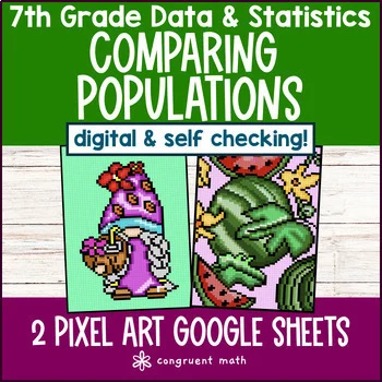 Thumbnail for Comparing Populations Digital Pixel Art | Population Inferences Random Samples