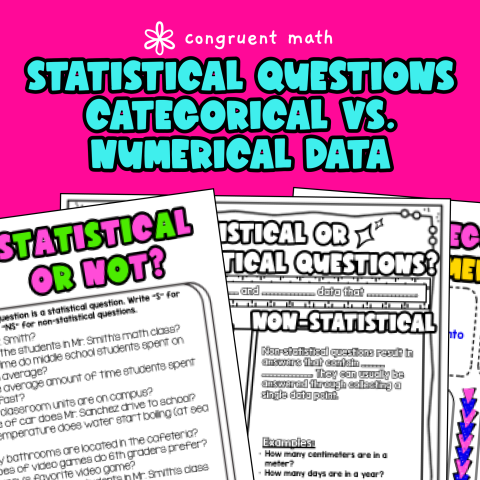 Thumbnail for Statistical vs. Non-Statistical Questions. Categorical & Numerical Data Lesson Plan