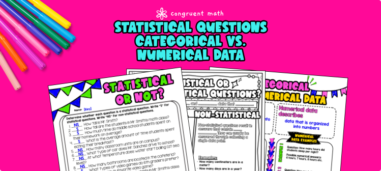 Statistical Questions & Categorical vs Numerical Data Lesson Plan